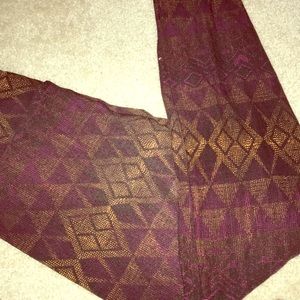 Dark purple and orange leggings!